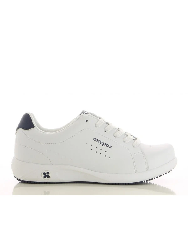 Basket D'hôpital En Cuir Blanc Et à Lacets Eva Oxypas 3 Basket D'hôpital En Cuir Blanc Et à Lacets Eva Oxypas