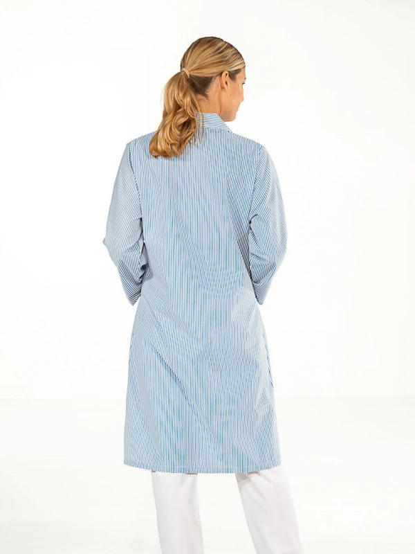 Blouse Agent Propreté Rayé Bleu Manches Longues MADONA 5 Blouse Agent Propreté Rayé Bleu Manches Longues MADONA – Image 3