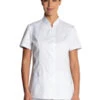 Blouse Blanche Courte Col Mao 2 Blouse Blanche Courte Col Mao -Travail Professionnels VĂȘtements Magasin blouse blanche courte col mao