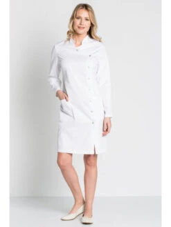 Blouse Blanche De Travail Beauty Look -Travail Professionnels Vêtements Magasin blouse blanche de travail beauty look 4