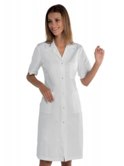 Blouse Blanche Médicale Boutons Pressions Tissu Ultra Léger -Travail Professionnels Vêtements Magasin blouse blanche medicale boutons pressions tissu ultra leger 1 1