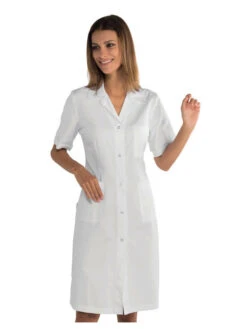 Blouse Blanche De Chimie Tissu Traité Anti Acide