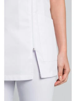 Blouse Blanche Sans Manche Luxe Style -Travail Professionnels Vêtements Magasin blouse blanche sans manche luxe style 2