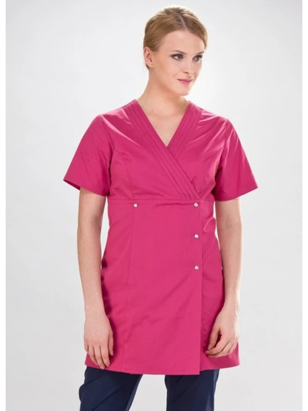 Blouse D'esthéticienne Rose Venus Couture 4 Blouse D'esthéticienne Rose Venus Couture – Image 2