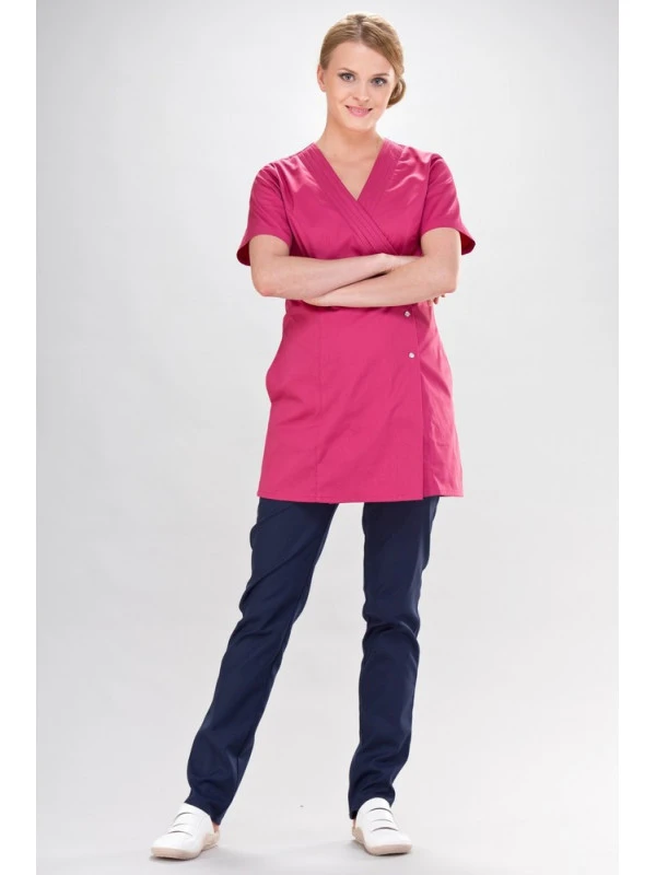 Blouse D'esthéticienne Rose Venus Couture 6 Blouse D'esthéticienne Rose Venus Couture – Image 4