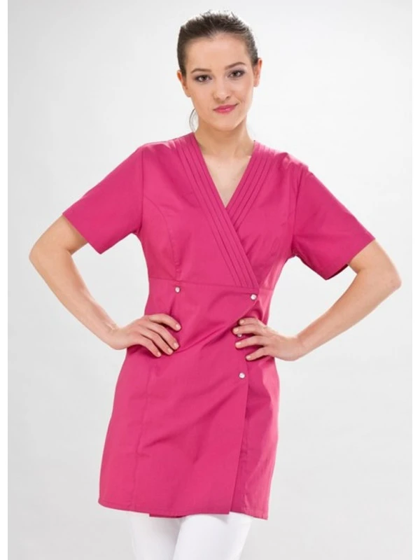 Blouse D'esthéticienne Rose Venus Couture 3 Blouse D'esthéticienne Rose Venus Couture