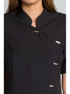 Blouse D'esthétique Femme, Coloris Noir -Travail Professionnels Vêtements Magasin blouse d esthetique femme coloris noir 2