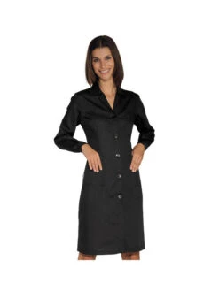 Blouse De Travail Femme à Manches Longues, Noire