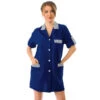 Blouse De Travail Manches Ajustables York Bleu Foncé Rayé Bleu 1 Blouse De Travail Manches Ajustables York Bleu Foncé Rayé Bleu -Travail Professionnels Vêtements Magasin blouse de travail manches ajustables york bleu fonce raye bleu
