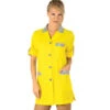 Blouse De Travail Manches Ajustables York Jaune Rayé Jaune -Travail Professionnels Vêtements Magasin blouse de travail manches ajustables york jaune raye jaune
