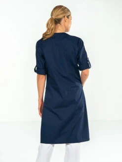 Blouse De Travail Manches Longues Ajustables Bleu Marine LISA -Travail Professionnels Vêtements Magasin blouse de travail manches longues ajustables bleu marine lisa 2