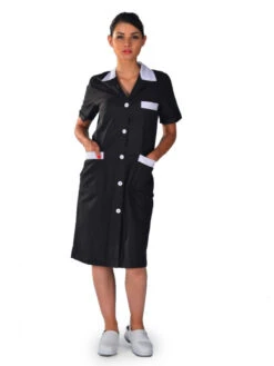 Blouse De Travail Noire Pour Femme