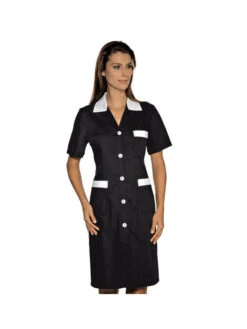 Blouse De Travail Noire Pour Femme -Travail Professionnels Vêtements Magasin blouse de travail noire pour femme 5