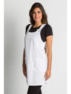 Blouse De Travail Sans Manche Blanc Femme -Travail Professionnels Vêtements Magasin blouse de travail sans manche blanc femme 2