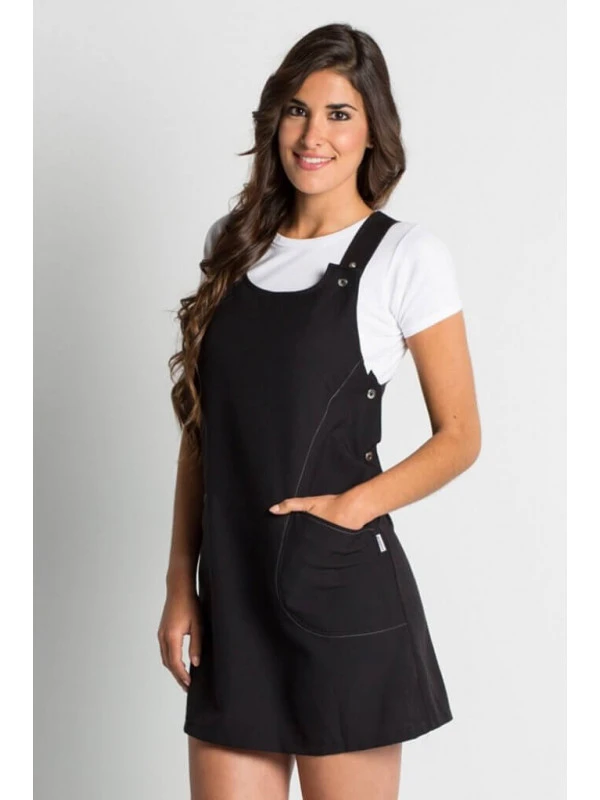 Blouse De Travail Sans Manche Noir Femme 4 Blouse De Travail Sans Manche Noir Femme – Image 2