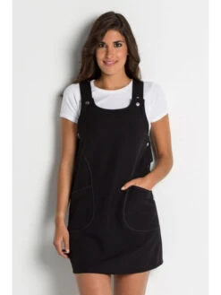 Blouse De Travail Sans Manche Noir Femme