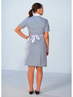 Blouse Femme De Chambre à Manches Courtes Grise Carlton -Travail Professionnels Vêtements Magasin blouse femme de chambre a manches courtes grise carlton 2