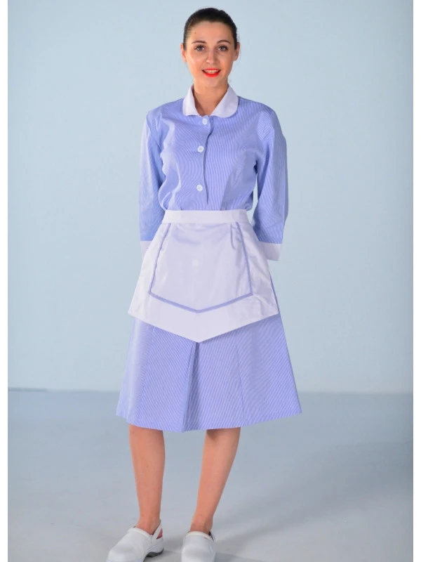 Blouse Femme De Chambre Bleu Ciel Carlton 6 Blouse Femme De Chambre Bleu Ciel Carlton – Image 4