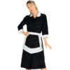 Blouse Femme De Chambre Et Tablier Noir Et Blanc 100% Coton -Travail Professionnels Vêtements Magasin blouse femme de chambre et tablier noir et blanc 100 coton
