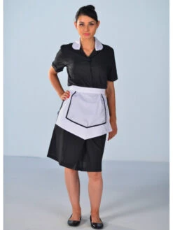 Blouse Femme De Chambre Noire à Manches Courtes Carlton 10 Blouse Femme De Chambre Noire à Manches Courtes Carlton -Travail Professionnels Vêtements Magasin blouse femme de chambre noire a manches courtes carlton 3