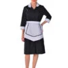 Blouse Femme De Chambre Noire Carlton -Travail Professionnels Vêtements Magasin blouse femme de chambre noire carlton
