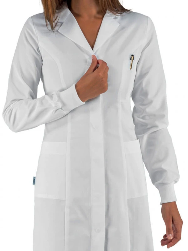 Blouse Médicale 100% Coton Manches Longues Isacco 4 Blouse Médicale 100% Coton Manches Longues Isacco – Image 2
