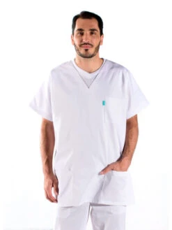 Blouse Blanche Médicale à Enfiler