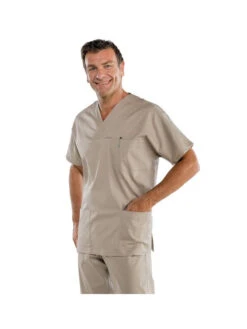 Blouse Médicale Beige à Enfiler