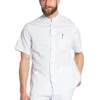 Blouse Médicale Blanche Manches Courtes Col Officier Unisexe 1 Blouse Médicale Blanche Manches Courtes Col Officier Unisexe -Travail Professionnels Vêtements Magasin blouse medicale blanche col officier unisexe