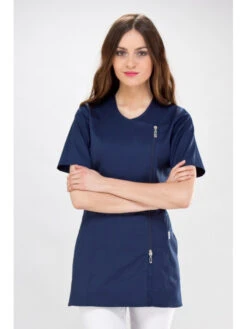 Blouse Médicale Bleu Marine Dana Couture -Travail Professionnels Vêtements Magasin blouse medicale bleu marine dana couture 4