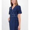 Blouse Médicale Bleu Marine Wera Couture -Travail Professionnels Vêtements Magasin blouse medicale bleu marine wera couture