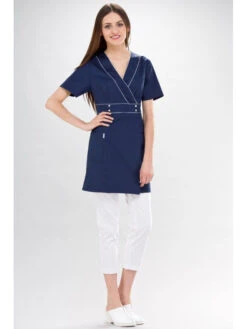 Blouse Médicale Bleu Marine Wera Couture -Travail Professionnels Vêtements Magasin blouse medicale bleu marine wera couture 2