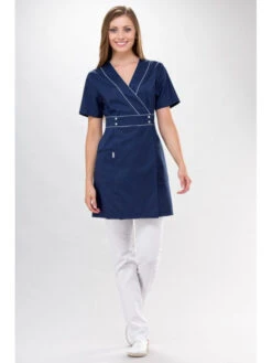 Blouse Médicale Bleu Marine Wera Couture -Travail Professionnels Vêtements Magasin blouse medicale bleu marine wera couture 3