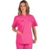 Casaque Médicale Col En V Unisexe Fuchsia -Travail Professionnels Vêtements Magasin blouse medicale col en v unisexe fuchsia