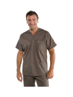 Blouse Medicale Couleur Chocolat à Enfiler