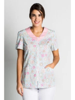 Blouse Médicale Fantaisie Pour Femme -Travail Professionnels Vêtements Magasin blouse medicale fantaisie pour femme 4