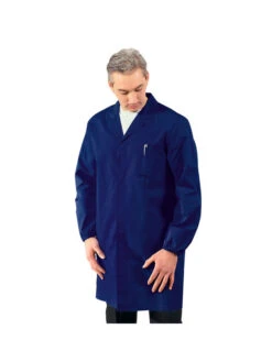 Blouse Médicale Homme Manches Longues Bleu Foncé