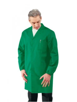 Blouse Médicale Homme Manches Longues Vert -Travail Professionnels Vêtements Magasin blouse medicale homme manche longues vert 1