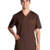 Blouse Médicale Marron Stretch Pour Homme