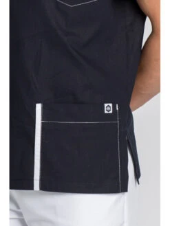 Blouse Médicale Moderne Look Pour Homme Bleu Marine -Travail Professionnels Vêtements Magasin blouse medicale moderne look pour homme bleu marine 2