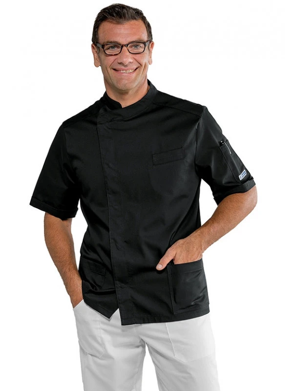 Blouse Médicale Noire Pour Homme 4 Blouse Médicale Noire Pour Homme – Image 2