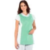 Chasuble Médicale Papeete Blanc Vert Clair 1 Chasuble Médicale Papeete Blanc Vert Clair -Travail Professionnels Vêtements Magasin blouse medicale papeete blanc vert clair