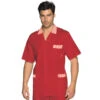 TuniqueMédicale Peter Rouge 2 TuniqueMédicale Peter Rouge -Travail Professionnels Vêtements Magasin blouse medicale peter m m rouge raye rouge