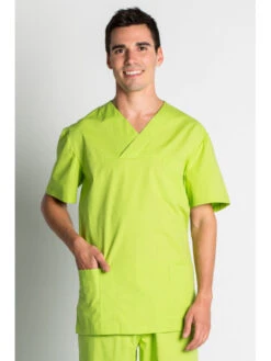 Blouse Médicale Stretch Vert Pistache Homme -Travail Professionnels Vêtements Magasin blouse medicale stretch vert pistache homme 2