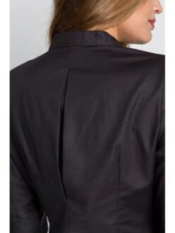 Blouse Noire D'esthéticienne Luxe Style -Travail Professionnels Vêtements Magasin blouse noire d estheticienne luxe style 4