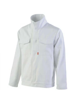 Blouson Blanc De Travail Pour Homme