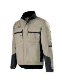 Blouson De Travail Beige Taupe Et Noir Worl Attitude 300