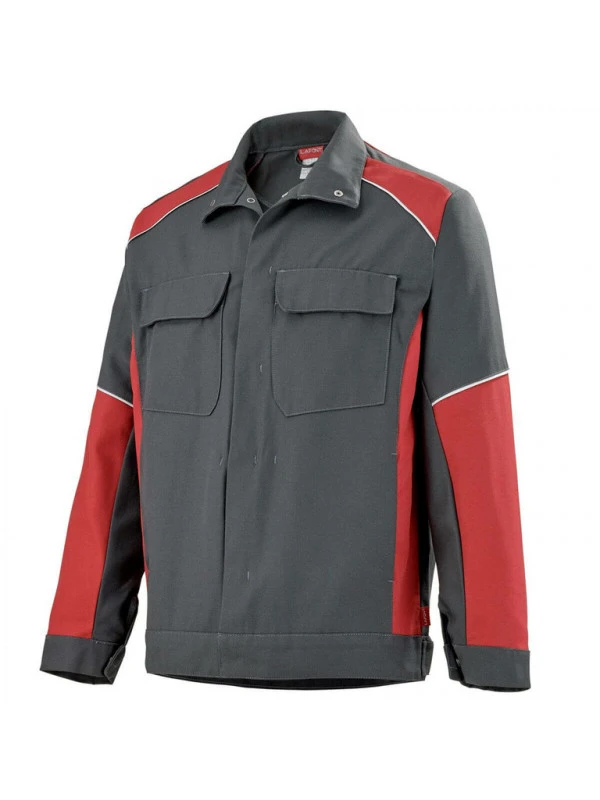 Blouson De Travail Charbon Et Rouge Kelvin 3 Blouson De Travail Charbon Et Rouge Kelvin