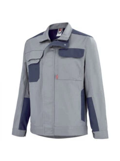 Blouson De Travail Gris Acier / Bleu Marine A. Lafont