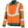 Blouson De Travail Hivi Orange Fluo Et Vert Foncé -Travail Professionnels Vêtements Magasin blouson de travail hivi orange fluo et vert fonce